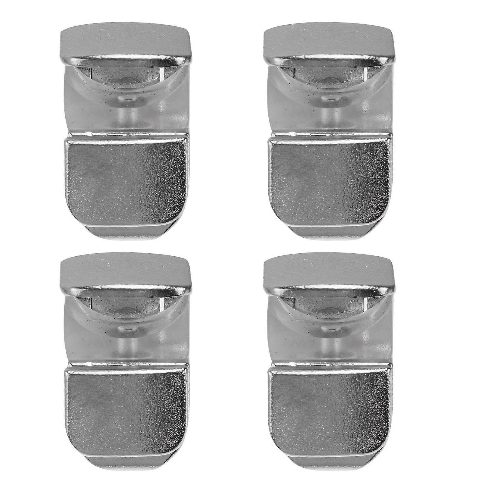 Silver Zinc Alloy Adjustable Grass Clips for Holding Use with Smooth Finish and Durable Design 4 Pieces