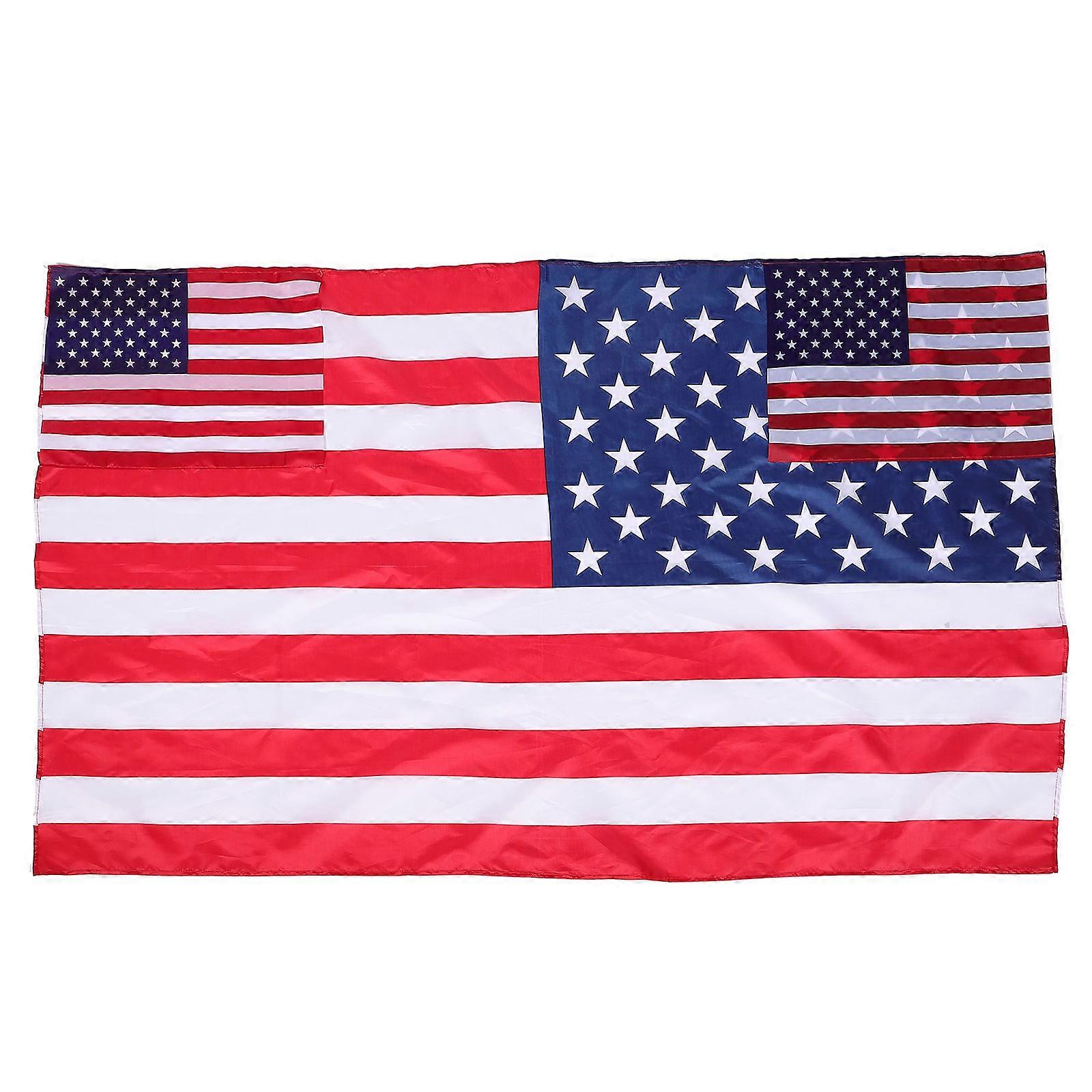 4th Of July National Flag Cape Crowd 150x90cm Multi Fabric Fashion Statement 1Pack