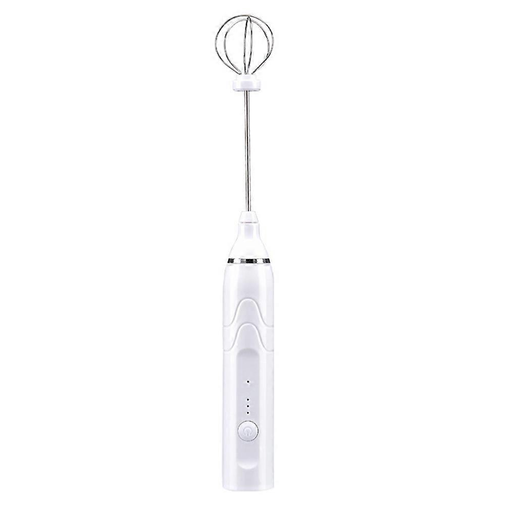 Electric Egg Mixer Portable Cooking Tool 1 Set Ergonomic Design White Color Ideal For Family And Friends