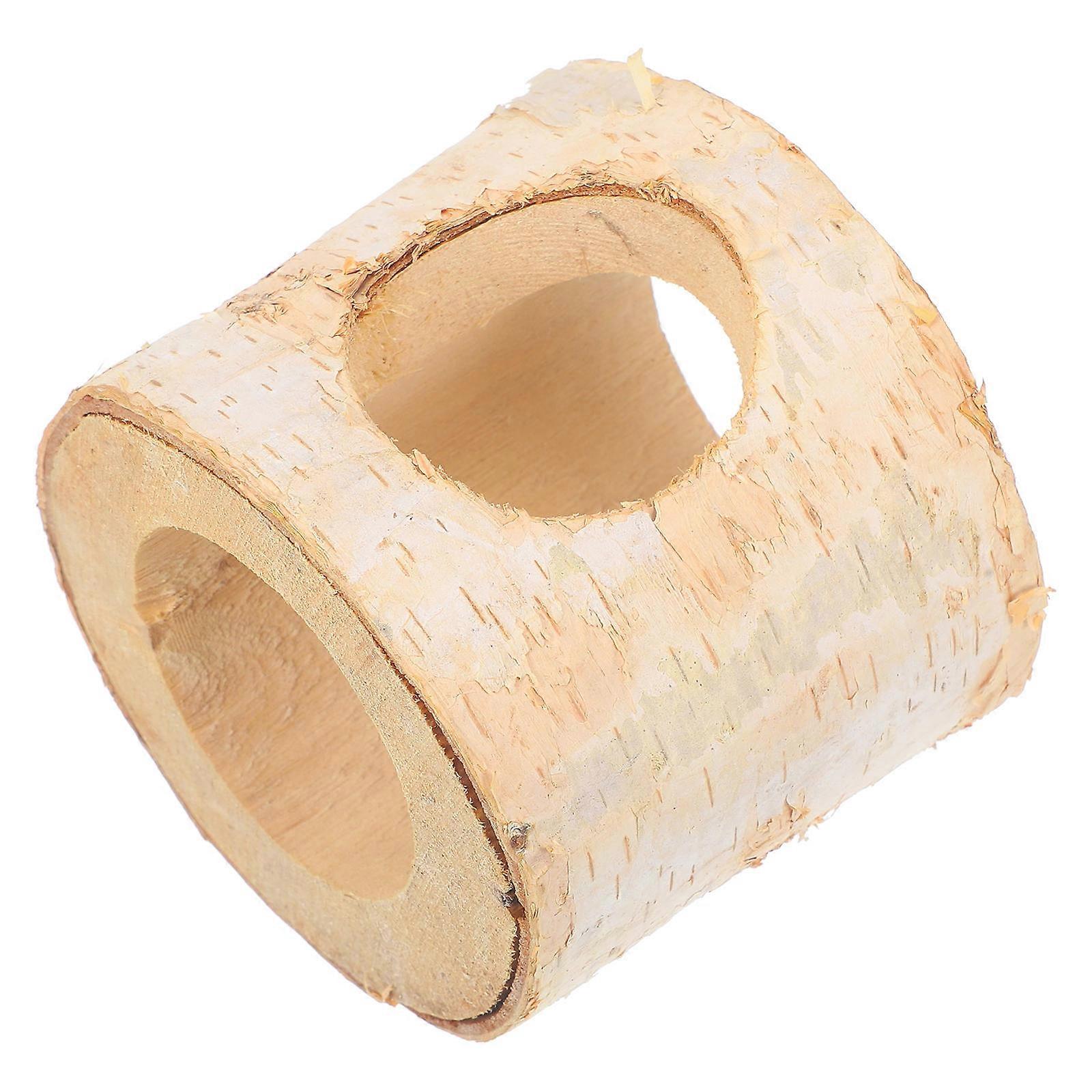 Small Animal Shelter Tunnel Wood 1 Set Hamster Tunnel Guinea Pig Exploring Hideout House