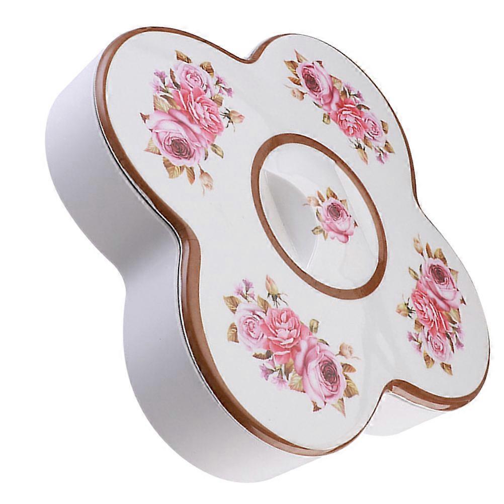 Divided Snack Tray With Lid Elegant Pink Design For Special Occasions 1Set Practical Storage