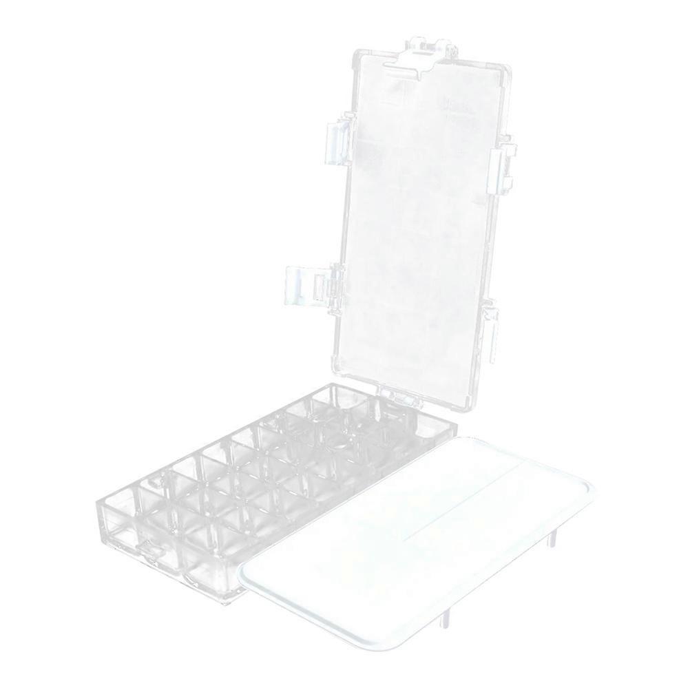 Portable Watercolor Palette Compartments Paint Box Folding Paint Tray Ideal For Students Rectangular Shape 1Pack