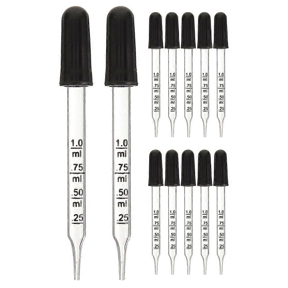 Liquid Transfer Glass Dropper Pipettes 20 Pcs Straight Tip Design For Experimenters At Home