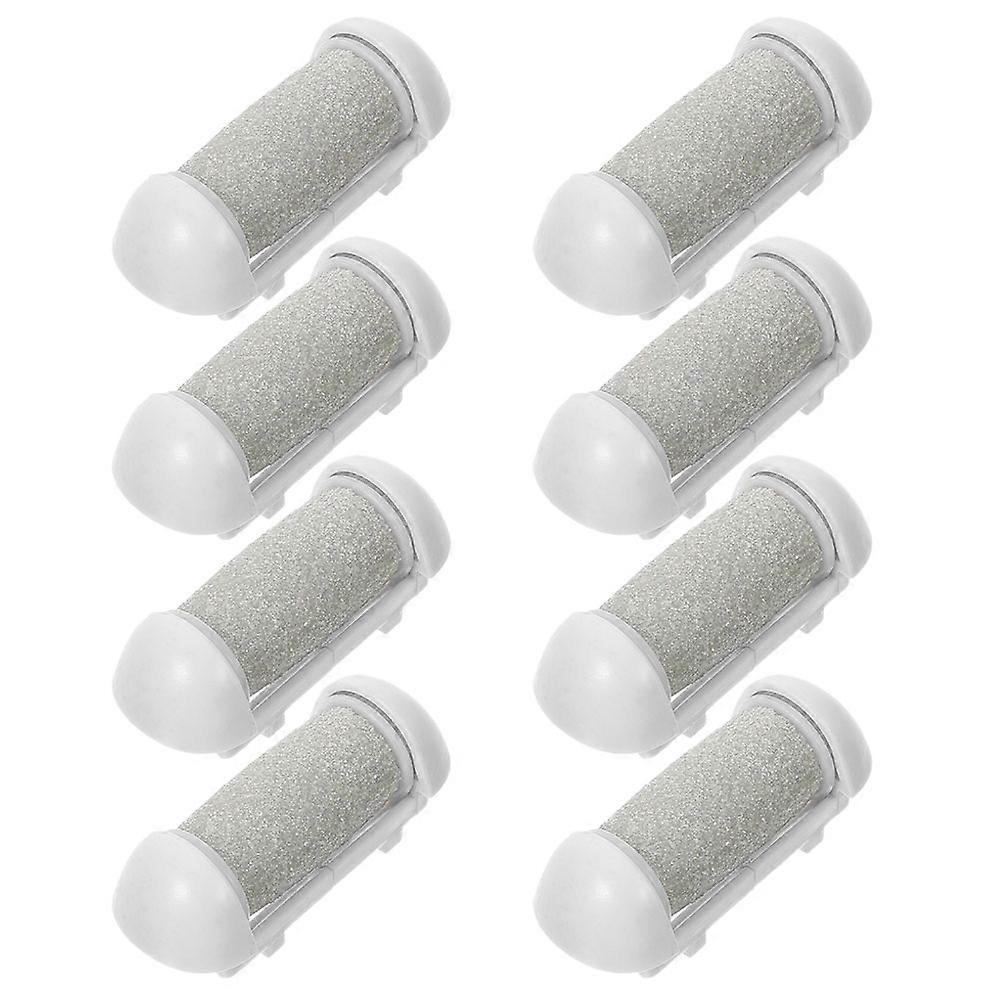Replacement Roller Refills for Electric Foot File Made of ABS and Grey Color for Foot Use 8 Pcs