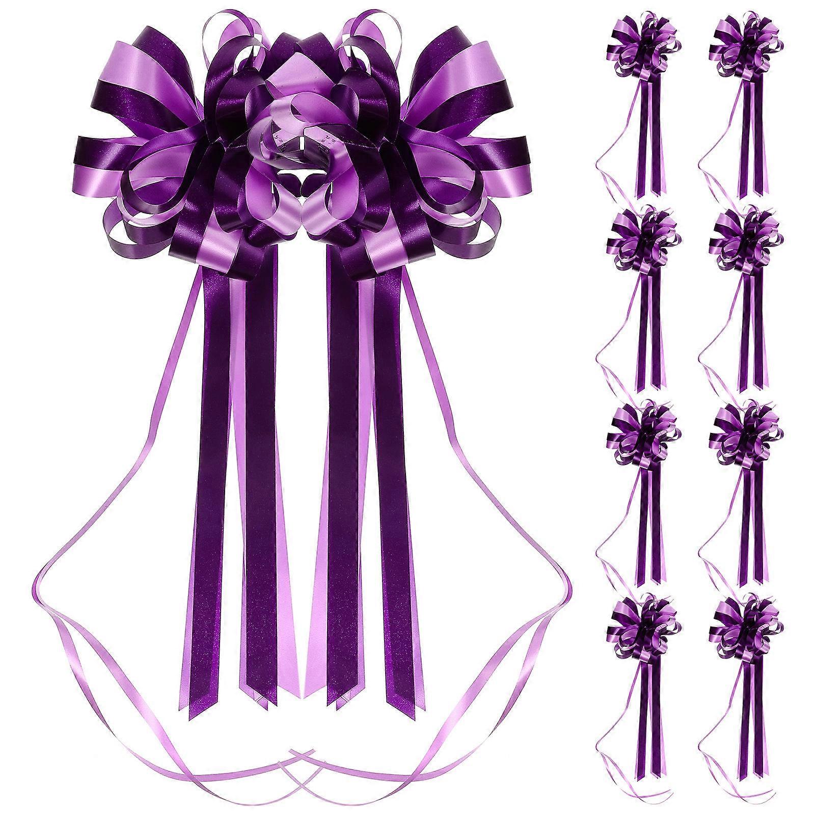 10pcs Wedding Car Pull Bows for Party Decorations and Gift Wrapping