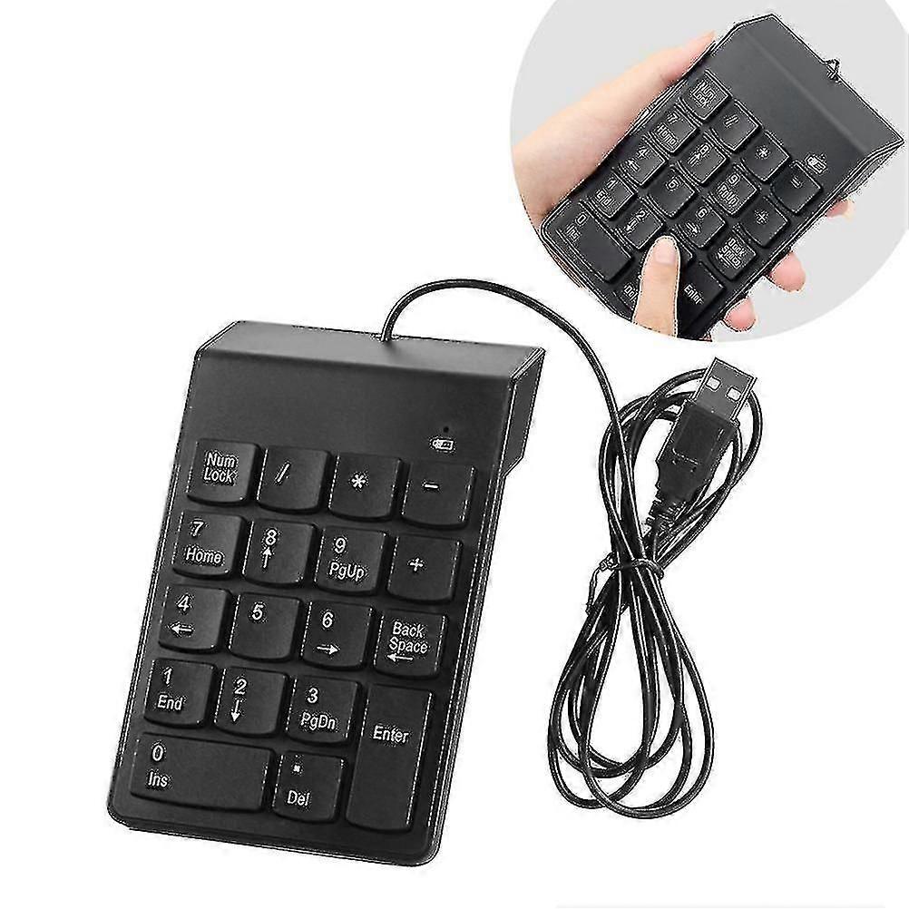 Usb Number Pad Numpad Numeric Keypad 18 Keys Keyboard For Laptop Deskto Pc New Hk