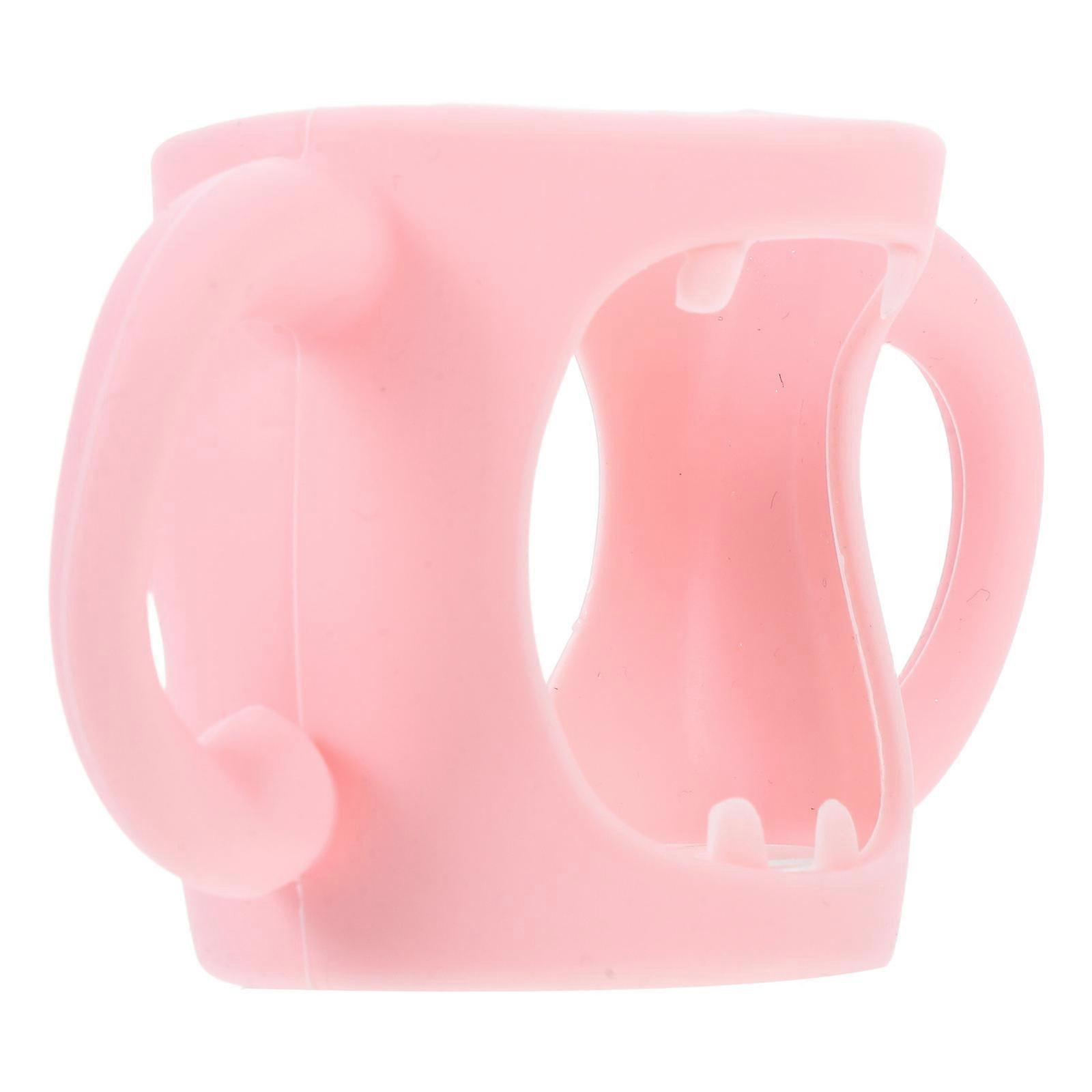 Silicone Bottle Cover Baby Bottle Handle Grip Feeding Time Durable Protection Pink 1Pack