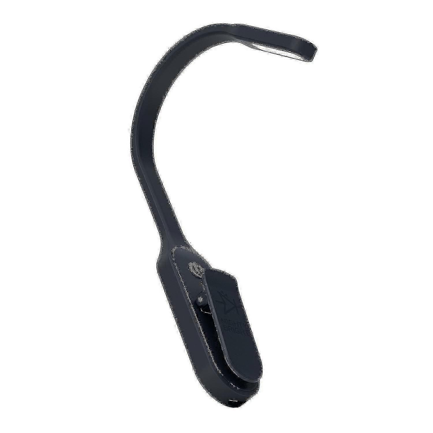 Mighty Bright Rechargeable LED Book Light in Black - Adjustable Reading Light for Books & E-Readers