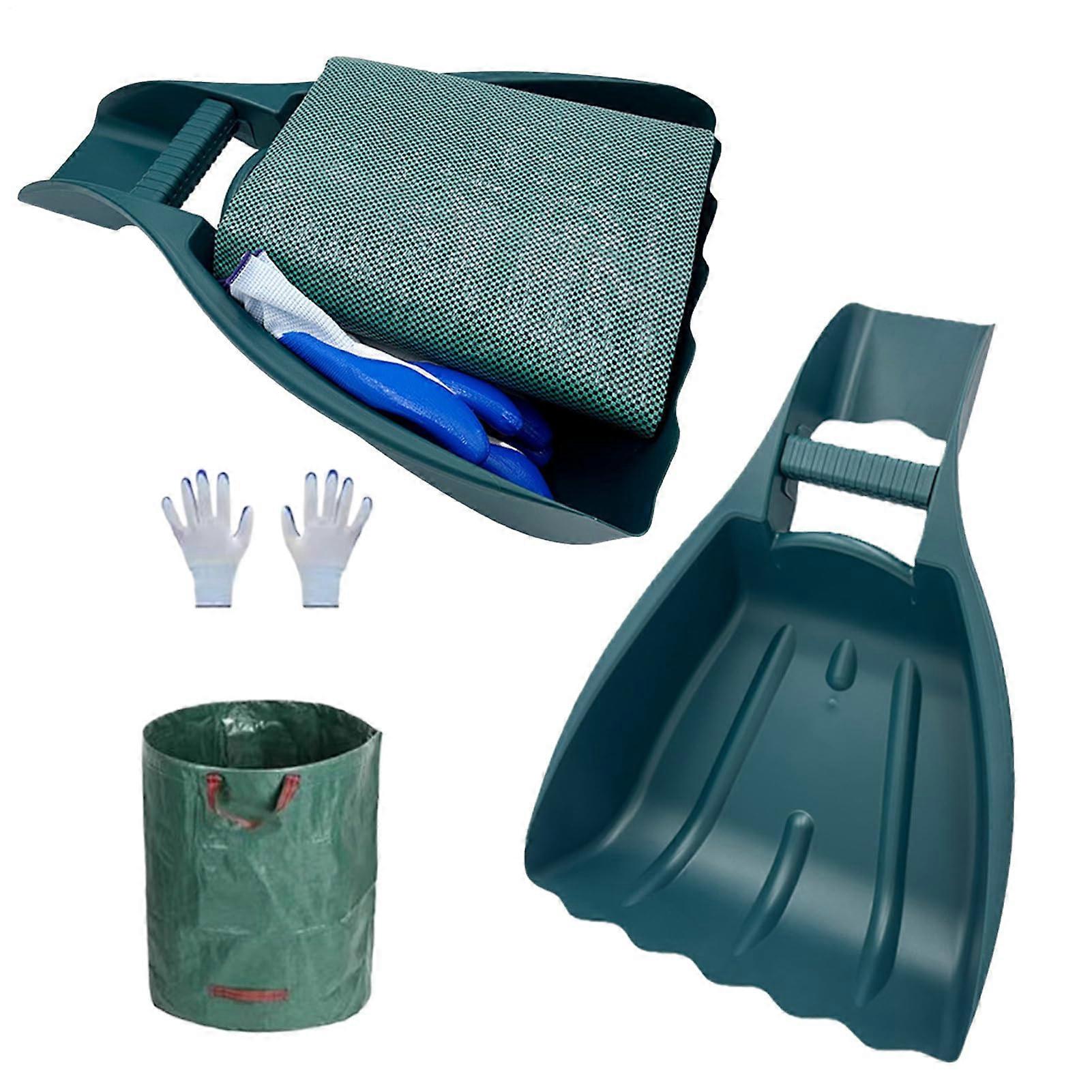 Leaf Grabber Tool for Collecting Waste, Ergonomic Shovel, Lightweight and Durable