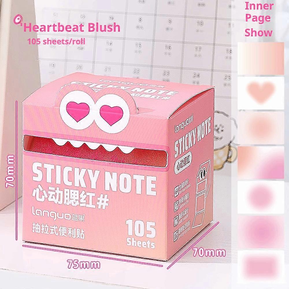 Pull Out Note Paper Pearlescent Sticky Notes Taking Calender Reminder