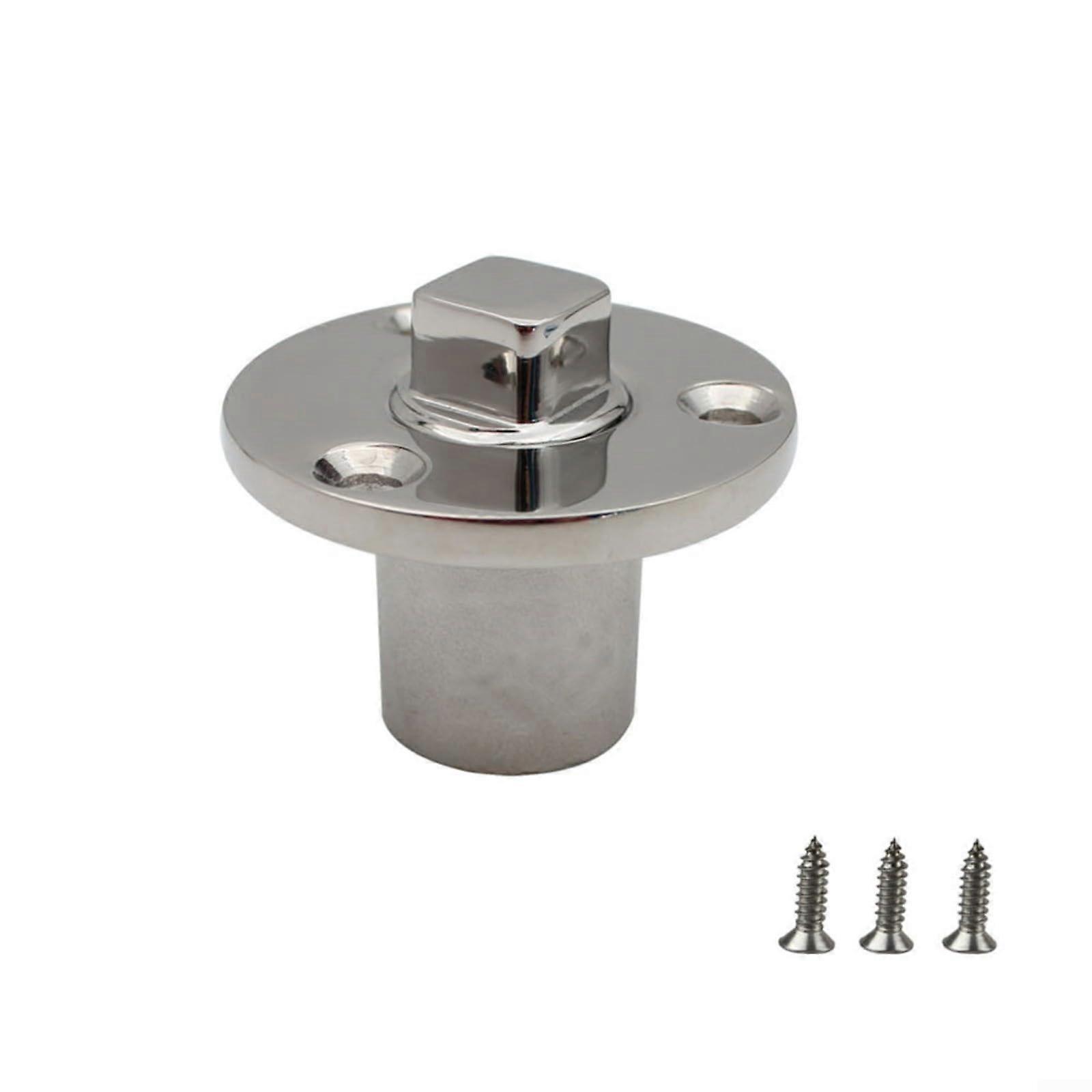 316 Stainless Steel Boat Drain Vent Connector With Screws, For Kayak Marine Yacht Transom Fish Well Freezer, Robust Sealing