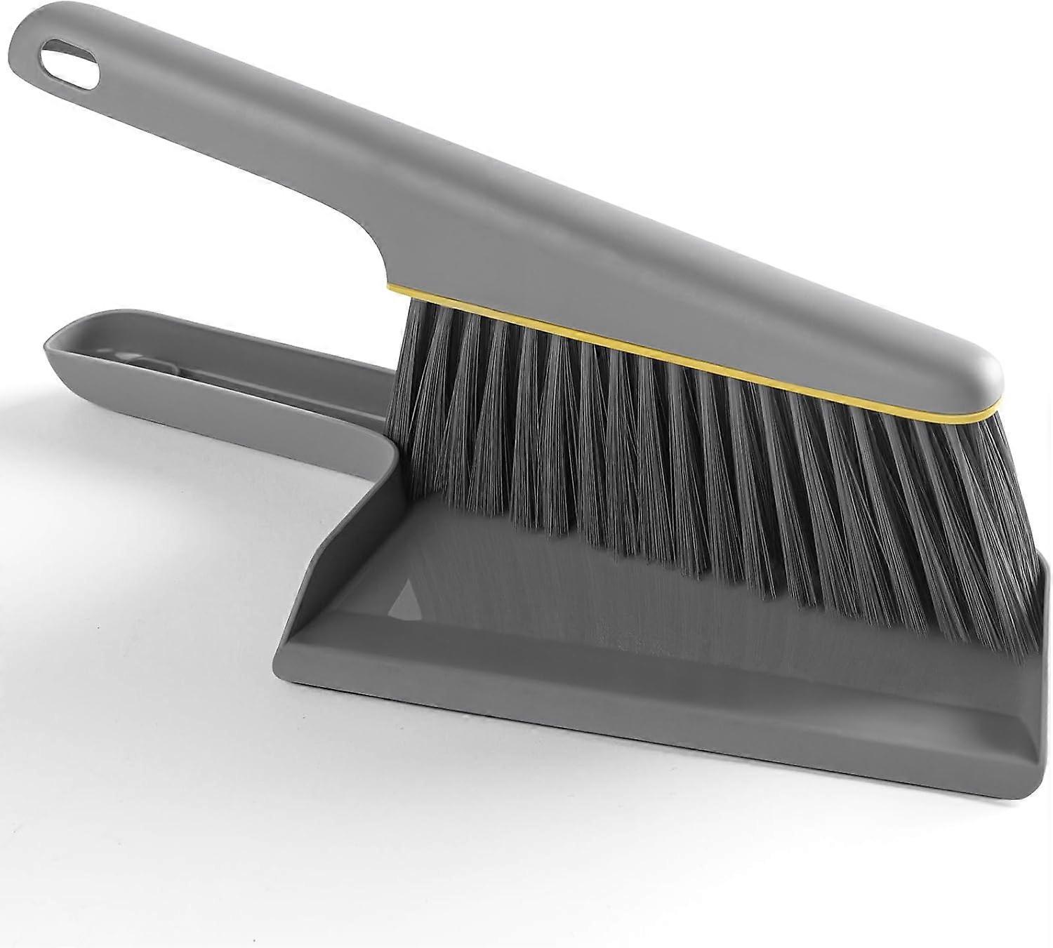 Small broom and dustpan set, handheld mini dustpan and brush, handheld