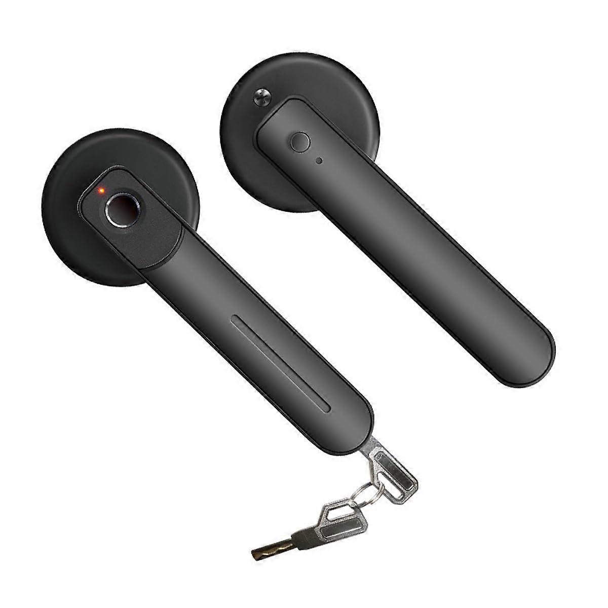 Smart Door Lock, Smart Digital Fingerprint Door Lock, Left Right Adjustable Handle for Home Office Security, Keyless Access System