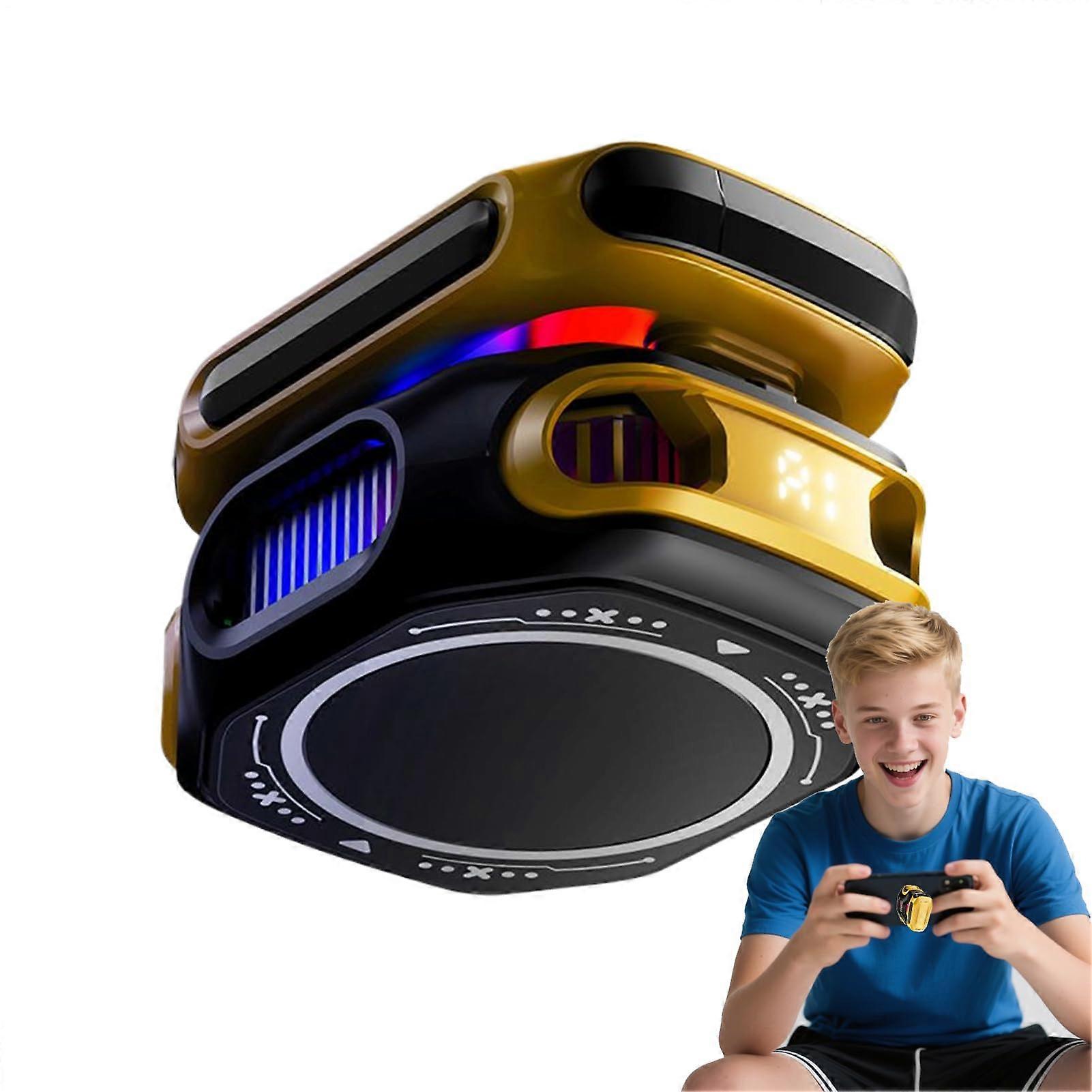 Portable Magnetic Cooling Fan, USB Powered, Smart Display for Gaming, Smartphones, Tablets