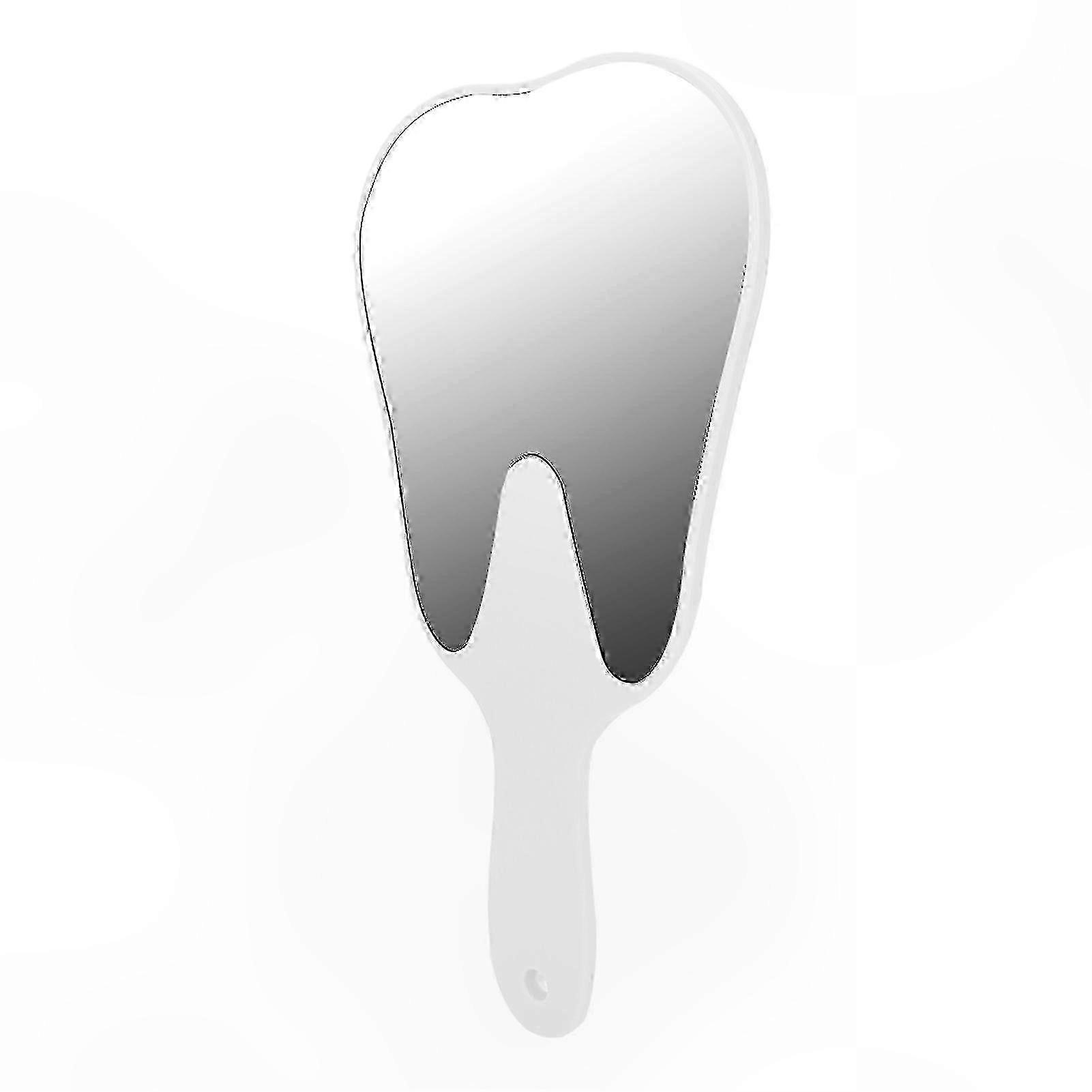 Cute Tooth-Shaped Hand Mirror with Handle, Dental Accessory for Home Use