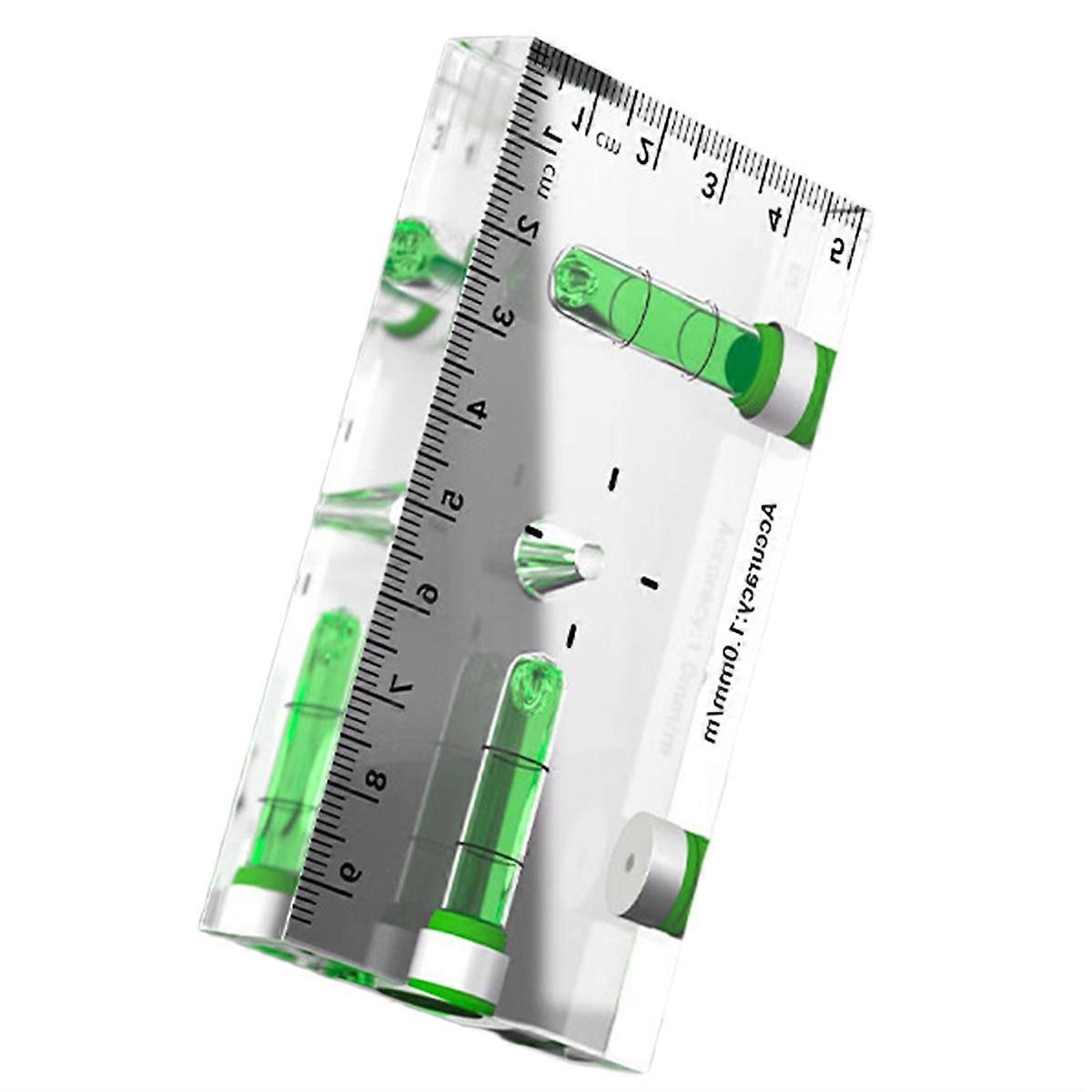 Level Ruler with Horizontal Bubble Magnetic Thickening High-Precision Transparent Portable Spirit L
