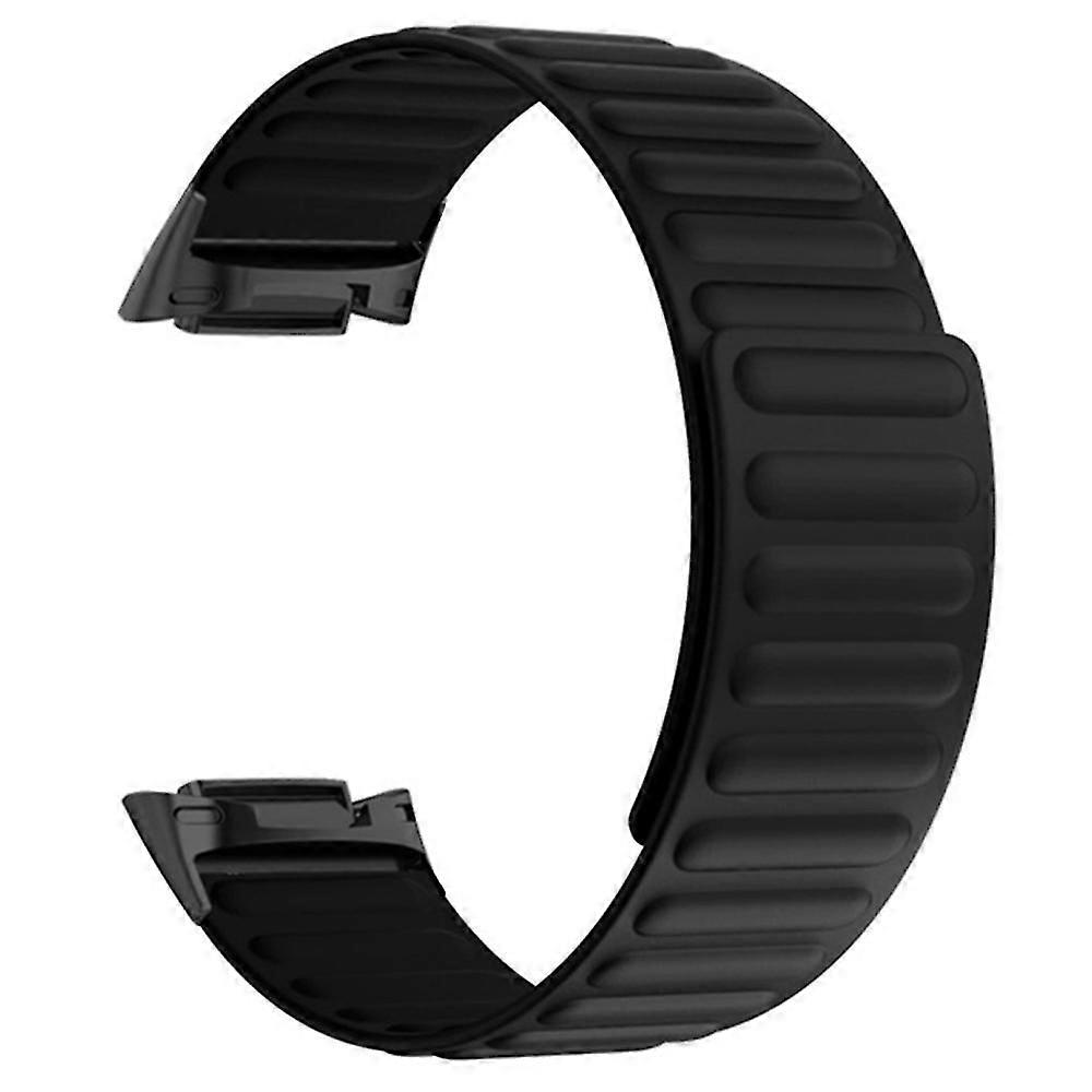 Para correa de reloj magnética Fitbit Charge 6/5 Correa de silicona ajustable