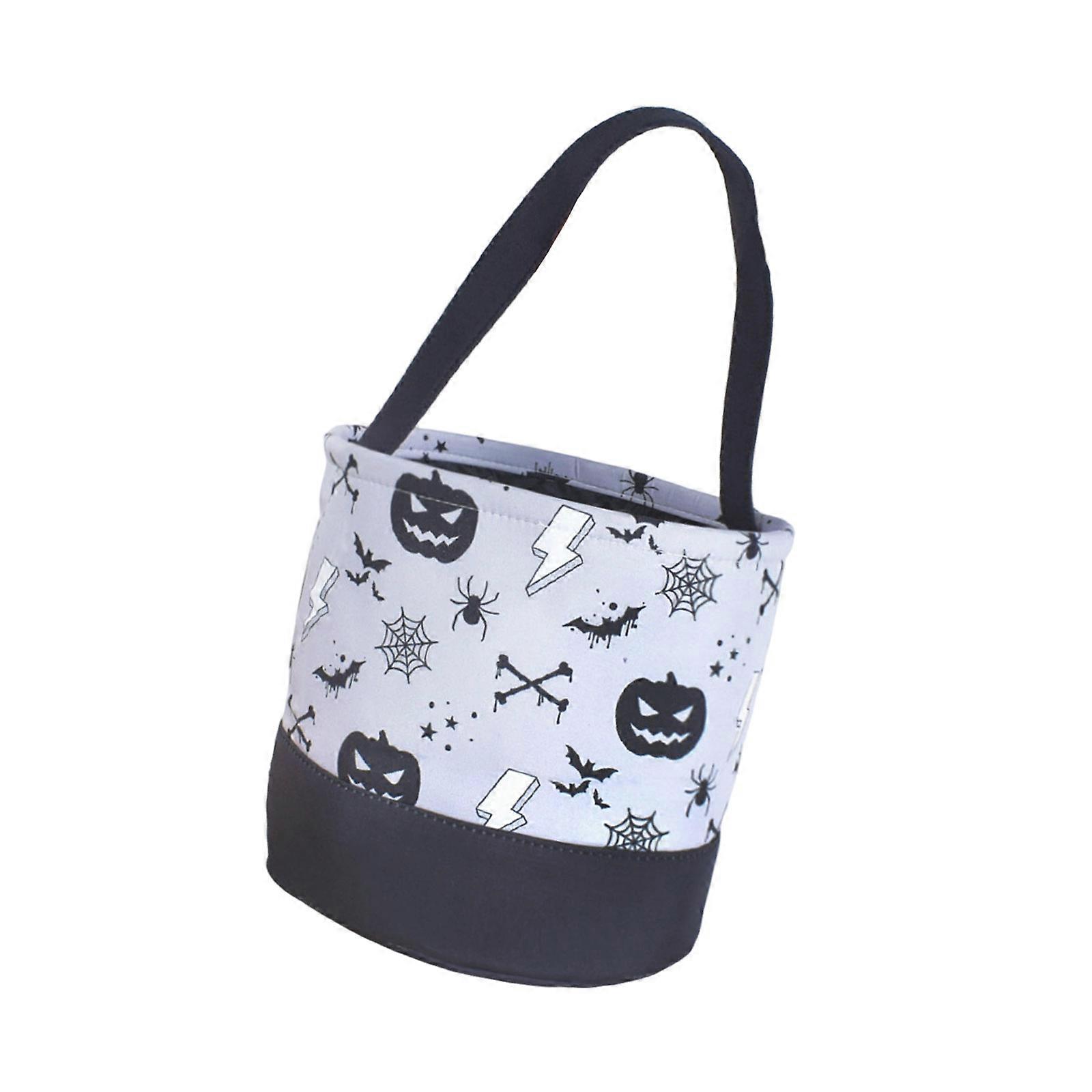 Multipurpose Holiday Party Basket Durable Cloth Design For Candy Hauling Halloween School Event Multicolor