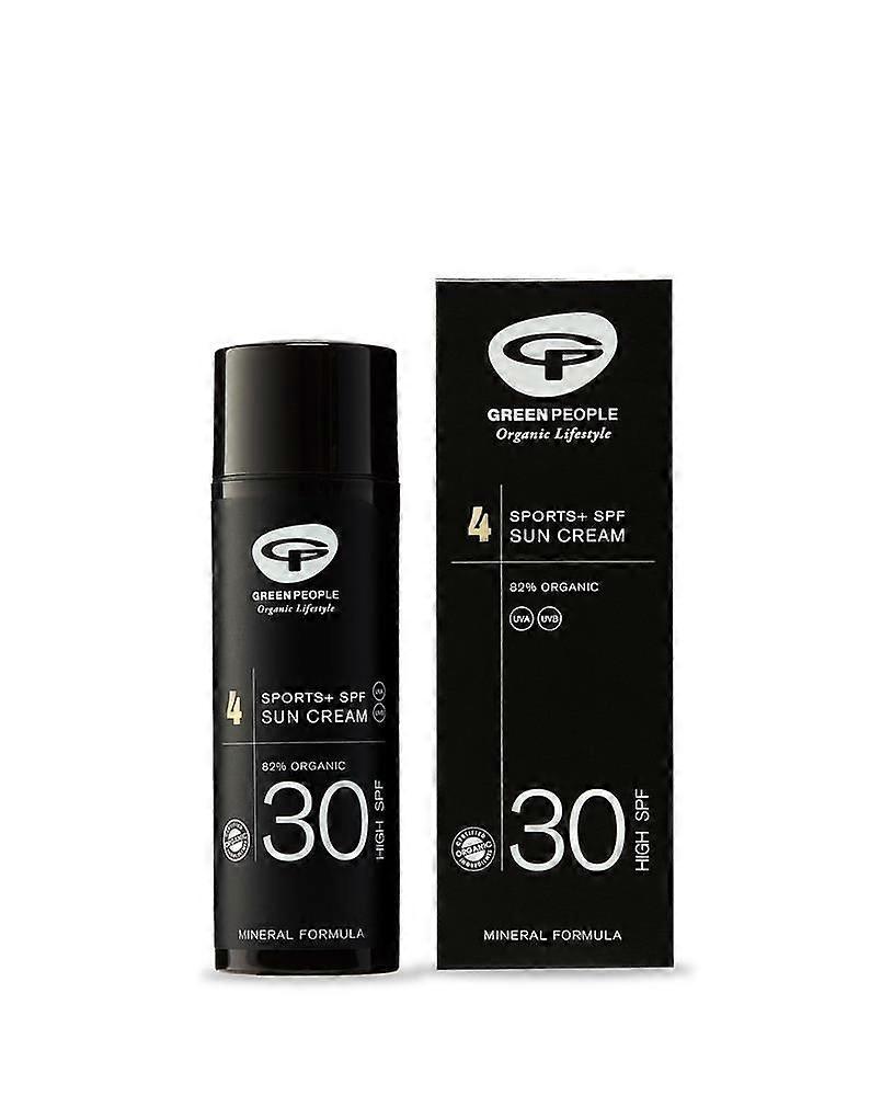 Green People 男士 No.4 矿物运动 + SPF30 防晒霜 50 毫升 - 4 件装