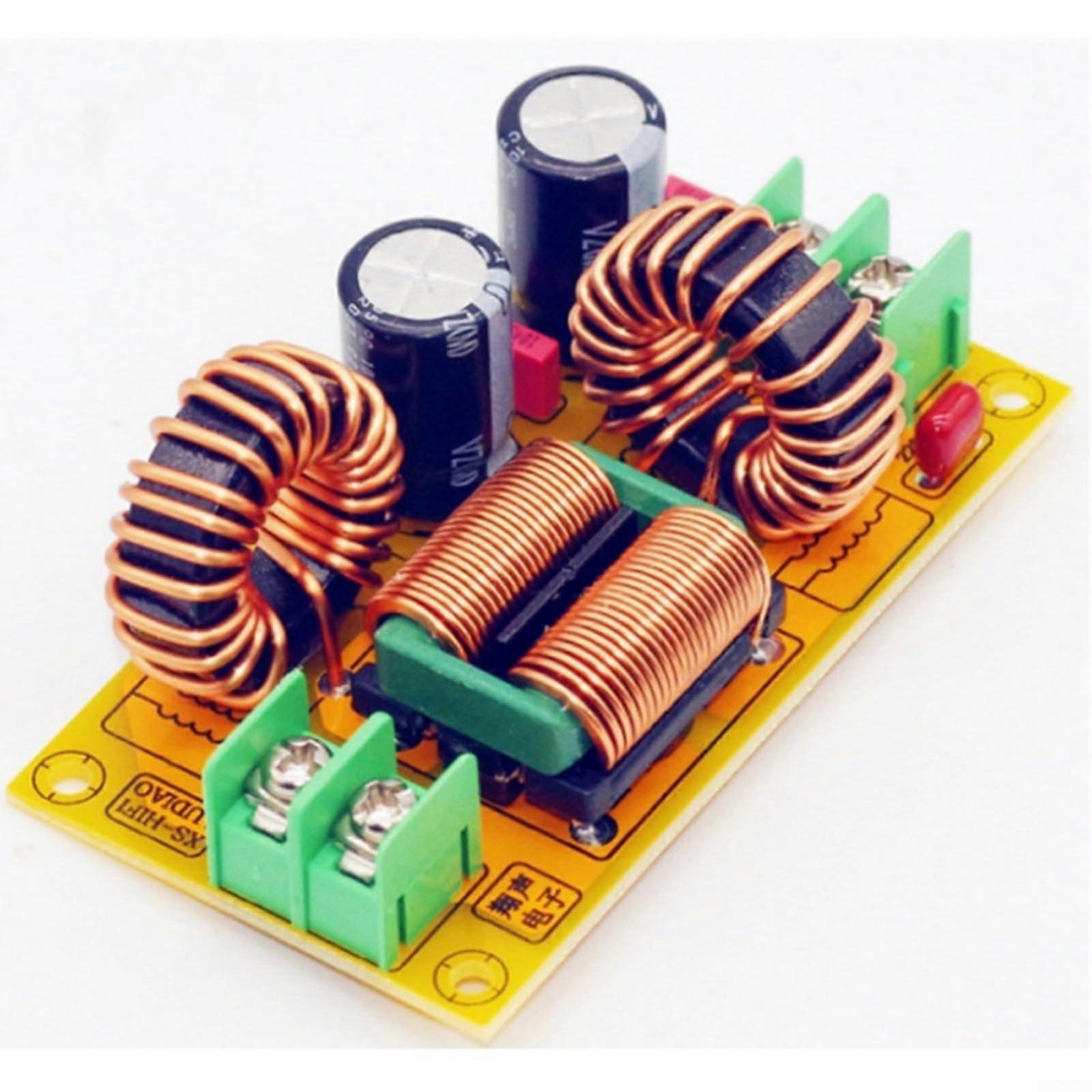 For EMI Filter, DC Power Supply LC Common Mode Filter Circuit FR4 PCB Design, 10A/20A Automotive Motorcycle EMI Solutions