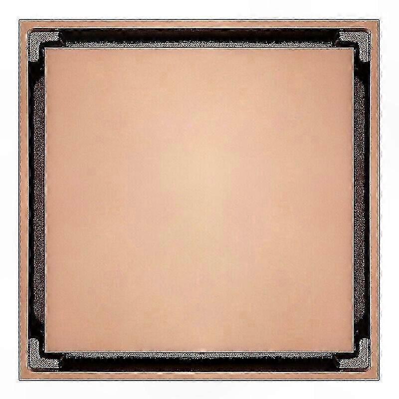 Rose Gold Bathroom Drain with Copper Core for Efficient Deodorization and Large Displacement Floor Drains