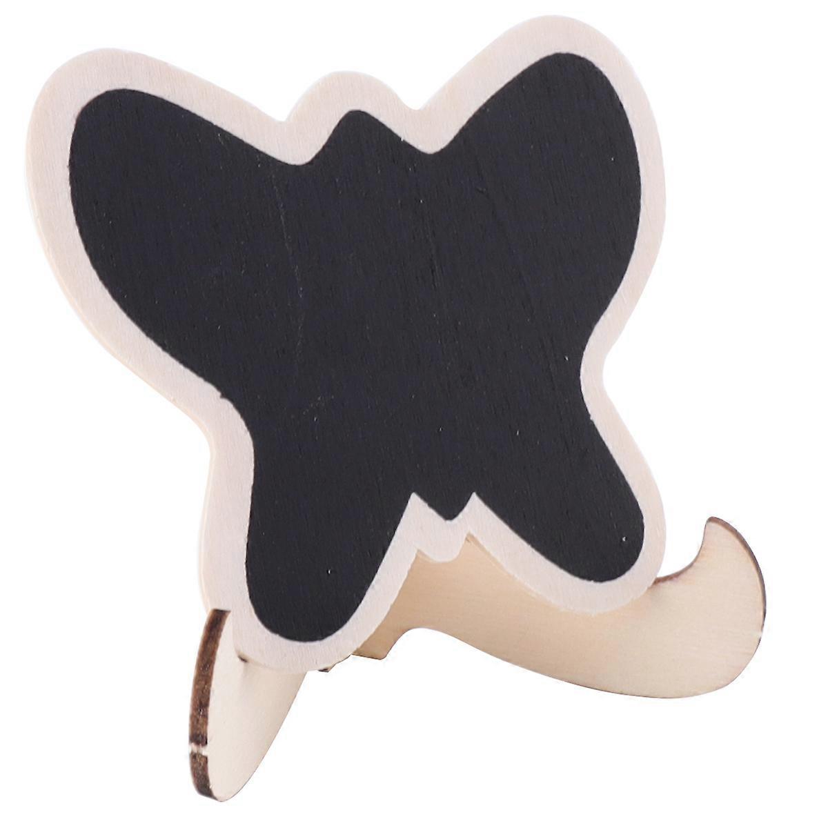 Wood Mini Chalkboard Small Blackboard for Desktop Display Black Wood Message Board 10Set