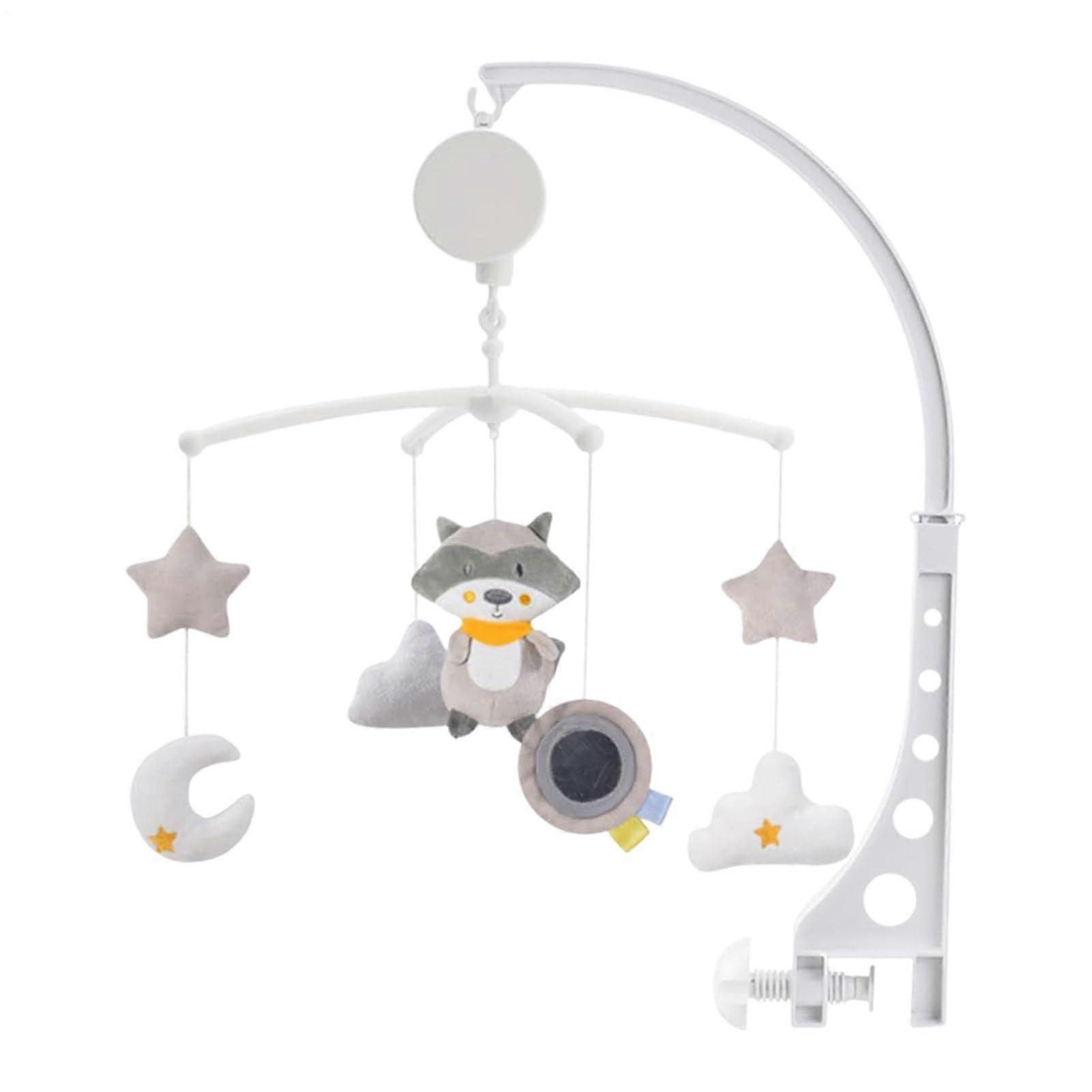 Baby Mobile Bassinet Soothing Music Box With Photo Pendant Wind Chimes For Sleep Nursery Stroller Travel Compatible
