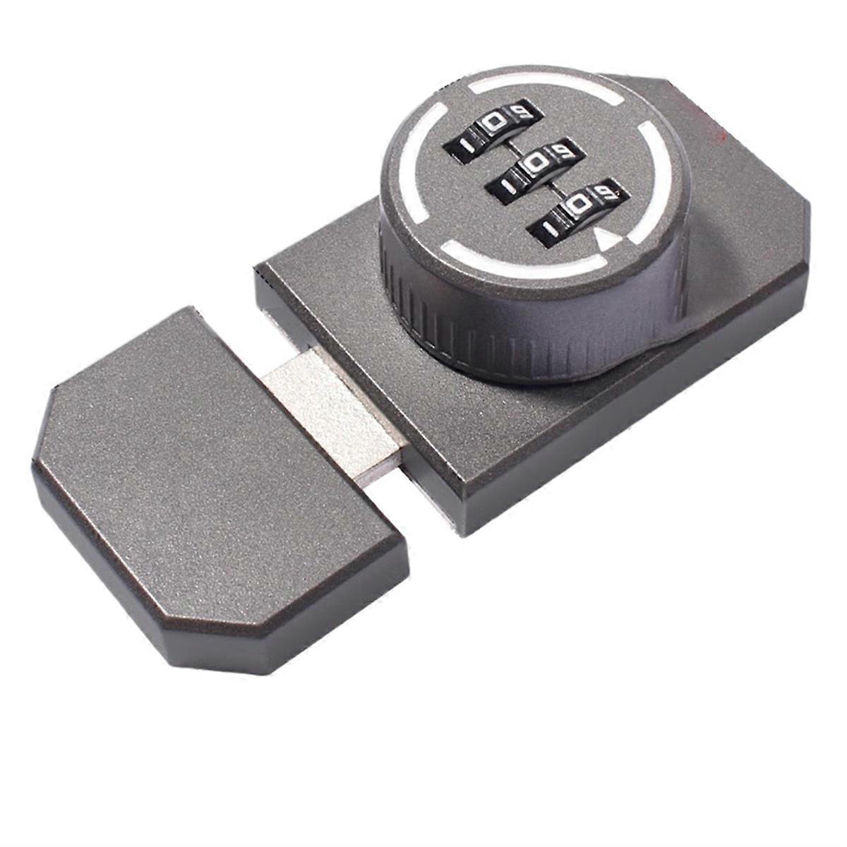Password Lock Black Silver Bolt Metal Door Latch Anti-Theft Safety Combination Digit Padlock Outdoo