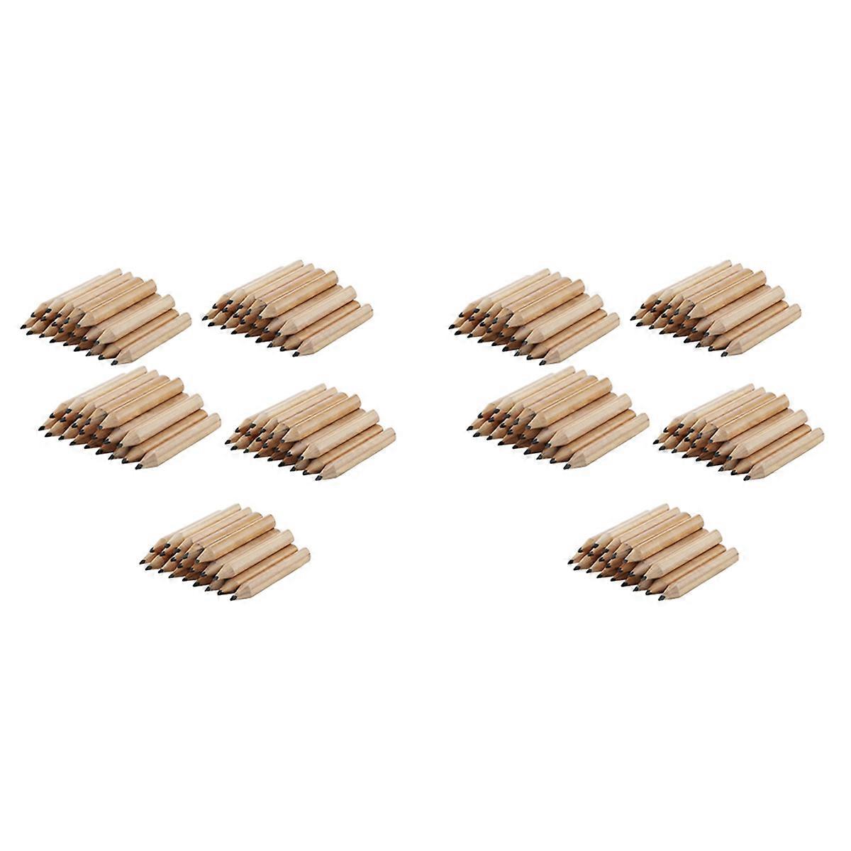 100 Lápis de Madeira de 3,5 Polegadas, Lápis de Escrita para Iniciantes, Lápis de Desenho para Estudantes, Papelaria, Hexangular