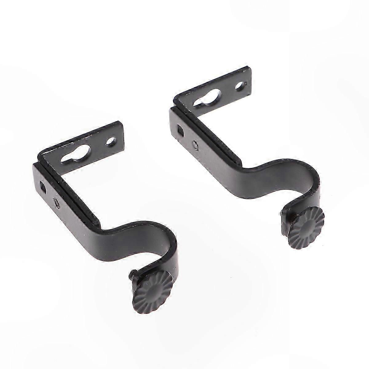 Wall Mount Clothes Rack Brackets Heavy Duty Curtain Rod Holders