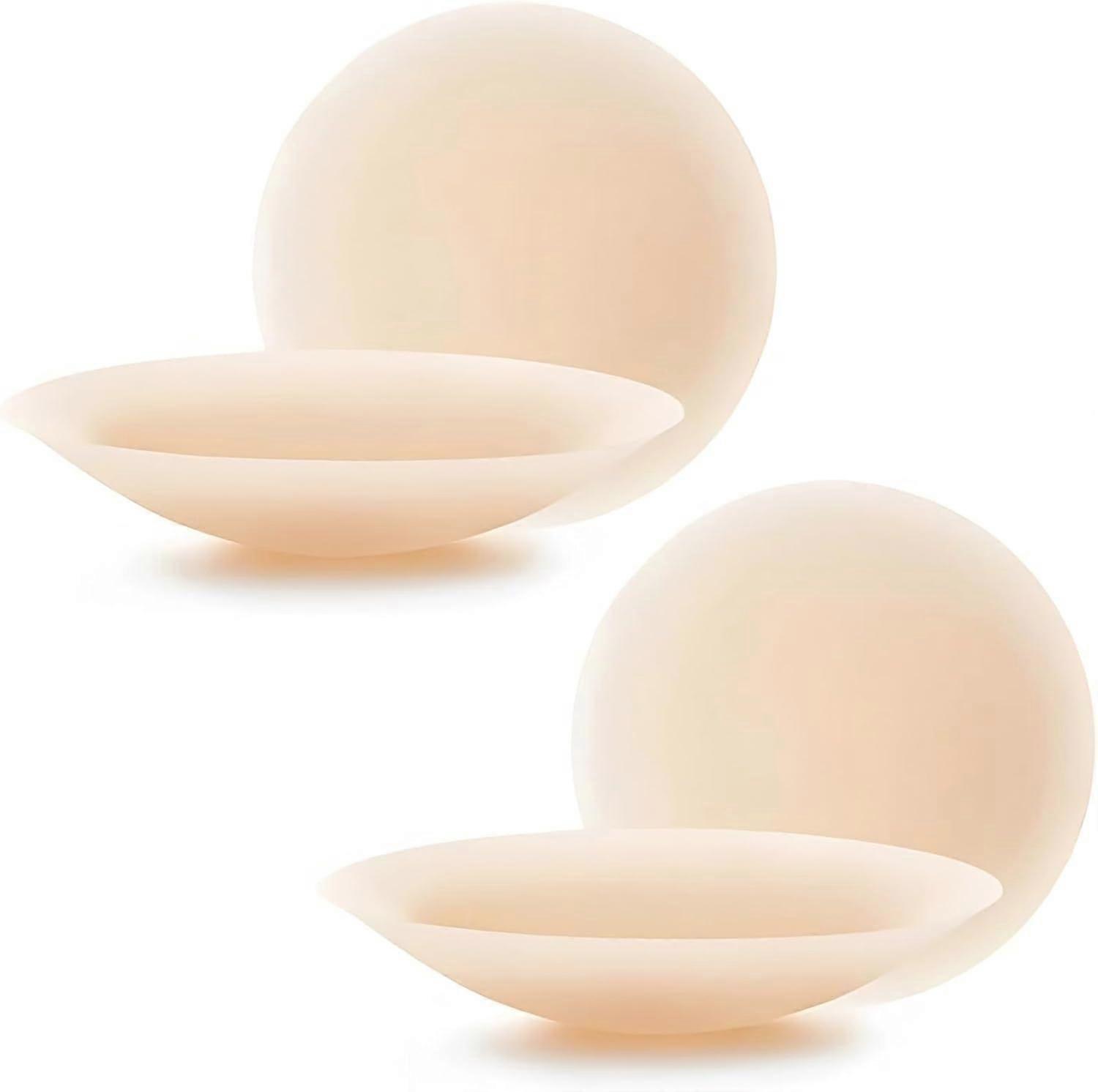 Seamless Grippy-not-sticky Non-Adhesive 2 Pairs Nipple Covers Reusable Pasties