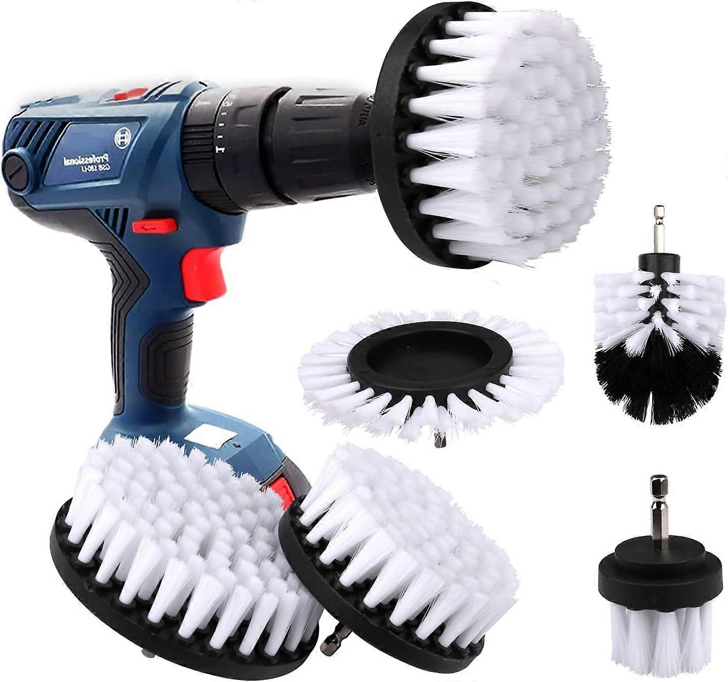 Brush attachment drill set 5 cleaning brush drill brush attachment