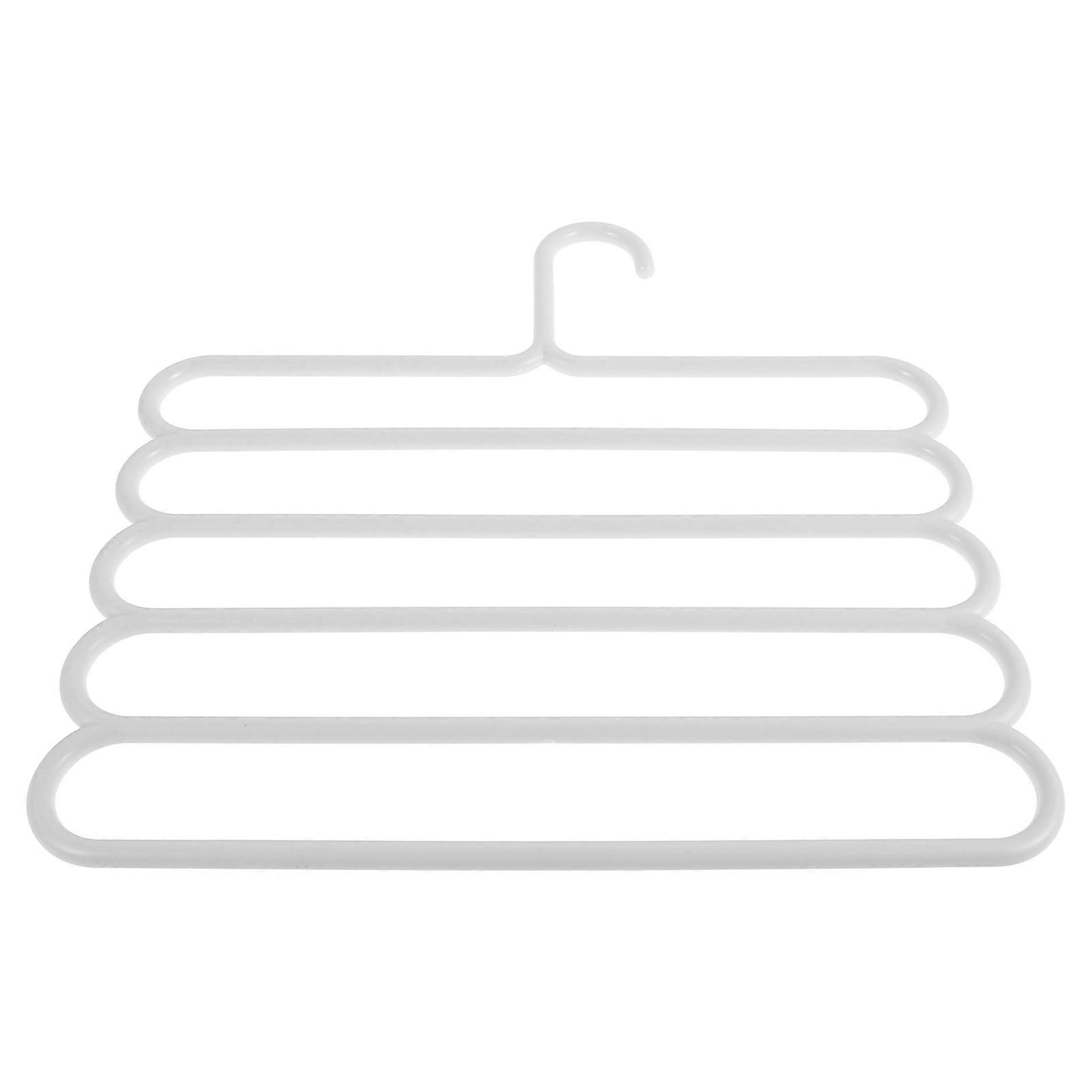 Pants Hangers Trousers Holder Hook for Storage Multi-Layer 5-Tier Organizer