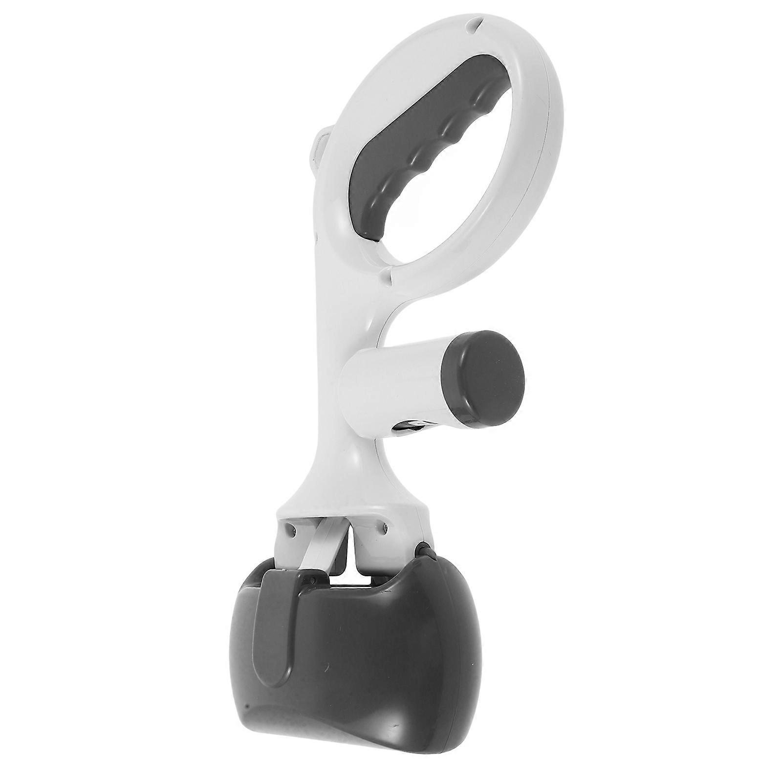 Pet Waste Picker Dog Pooper Scooper Household Poop Picker Water Cleanable 27.00X17.00X7.50CM Grey 1Pcs