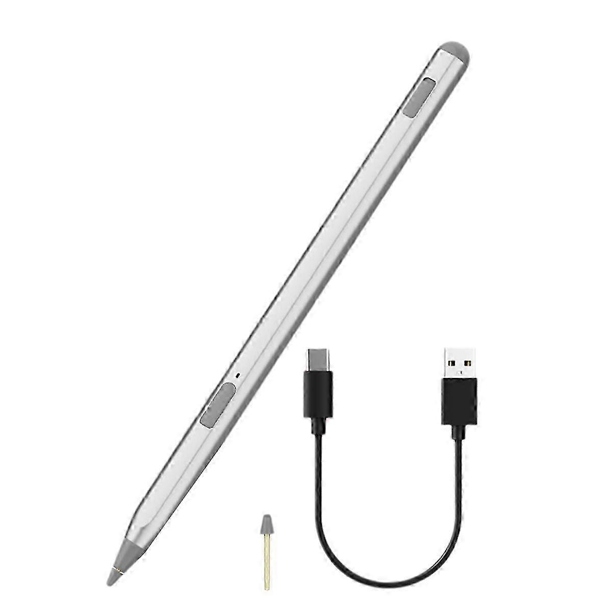2.0 Stylus Pen for Chromebook and Fire Max 11 Silver
