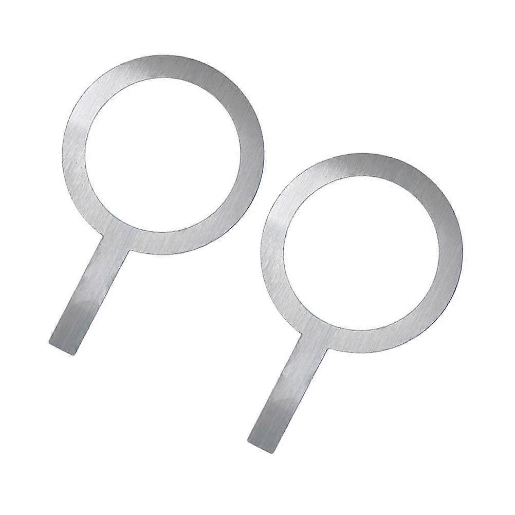 Milk Tea Ring 2Pcs Silver Stainless Steel Ring with Scald-Proof Handle for Kitchen Use