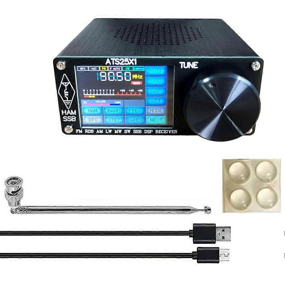 25X1 Spectrum Scan Receiver Full Band Radio With 2.4Inch Touchscreen Color Screen And Adjustable Brightness