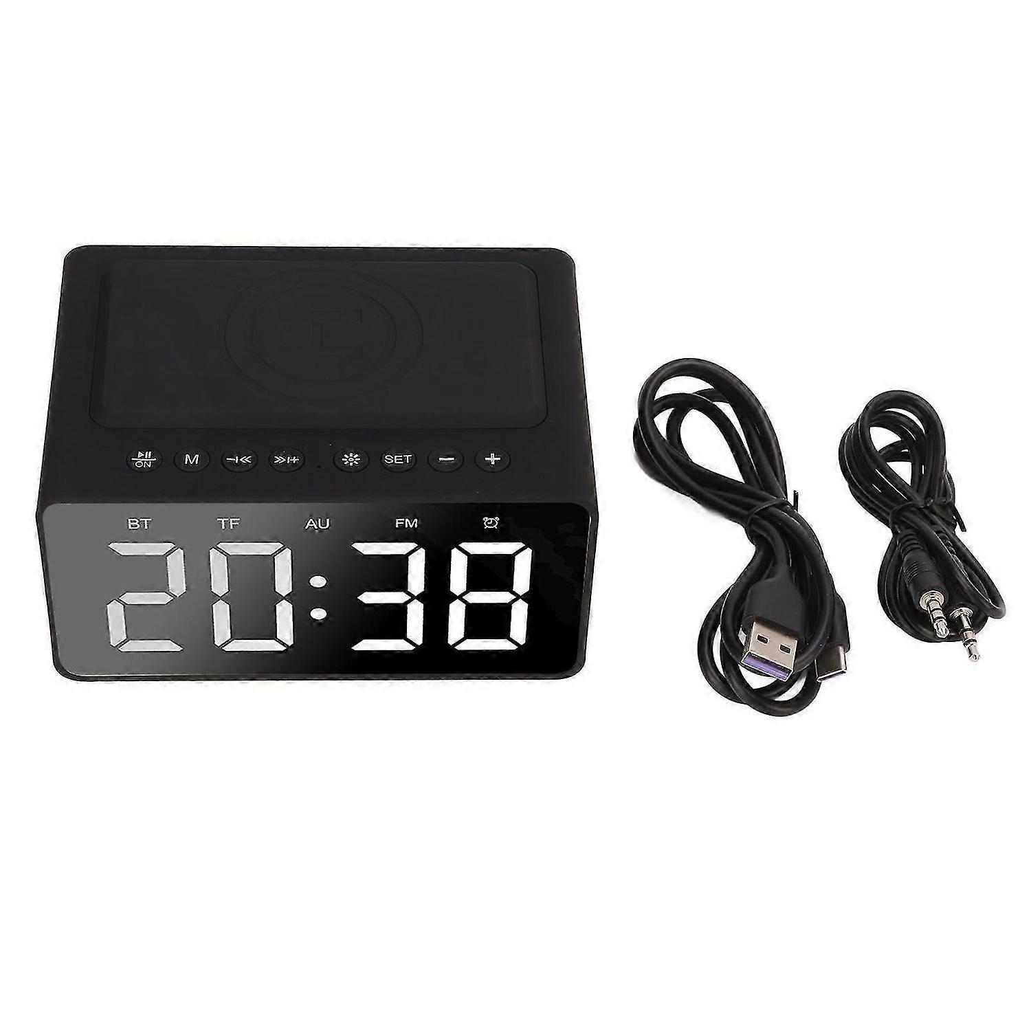 2025 Latest Model Digital Wireless Alarm Clock Mobile Phone Charging LED