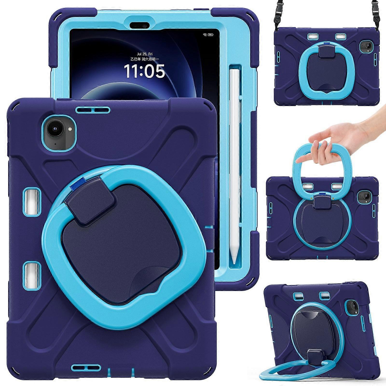 Custodia per tablet PC ibrida in silicone con supporto e tracolla