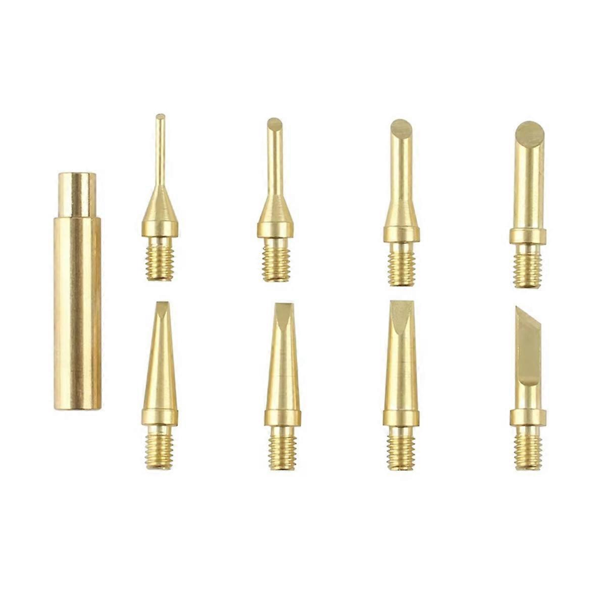 Heat Insert Nut Iron Tip Brass    Melt Heat Set Insert Tool Soldering Iron Tip 3D Printing Finishing Tool Trimming Head