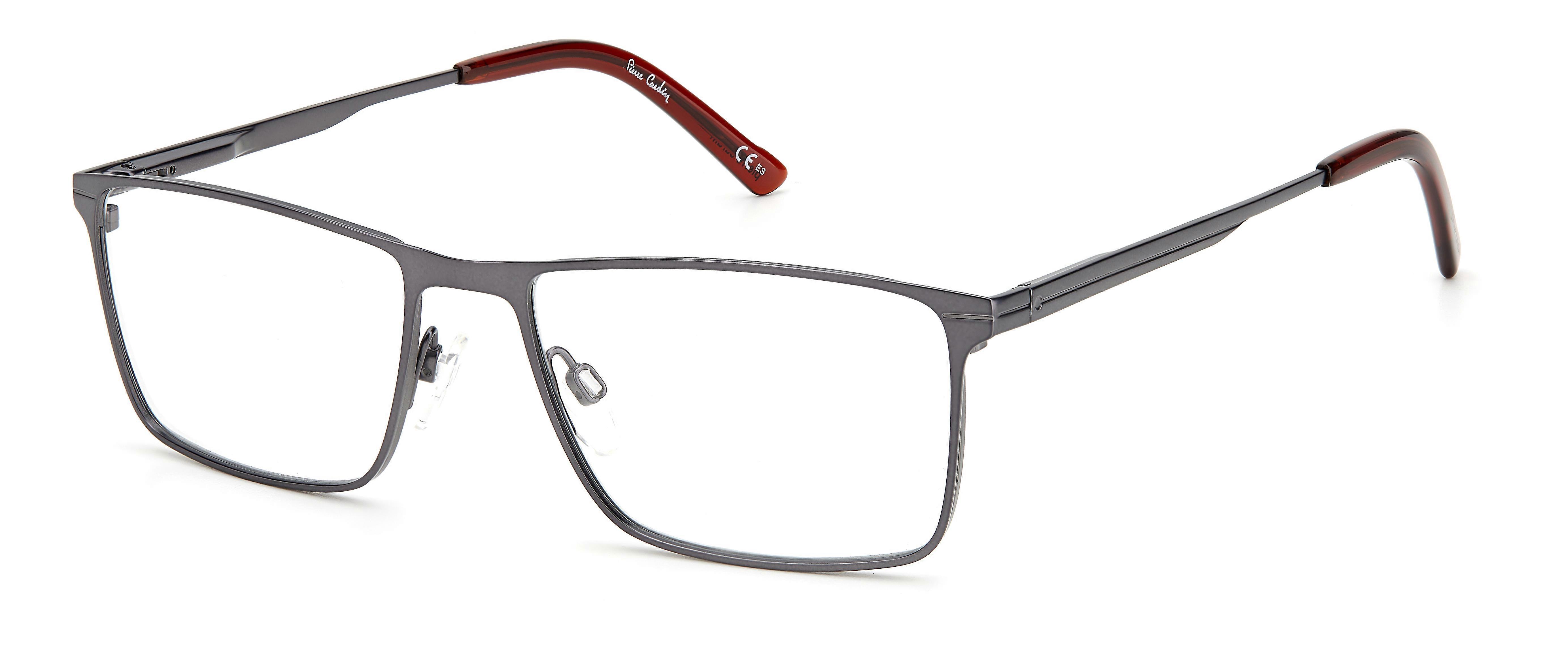 Eyewear Frames PIERRE CARDIN P.C. 6879 R80 MATTE DARK RUTHENIUM 57/18/145 MAN