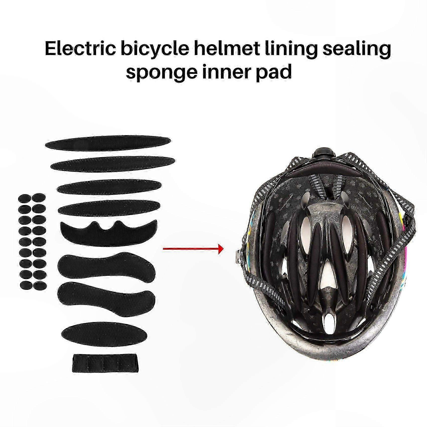 2-Pack Universal Helmet Cushion Set for Cycling and Motorcycle Helmets with Replacement Sponge Pads