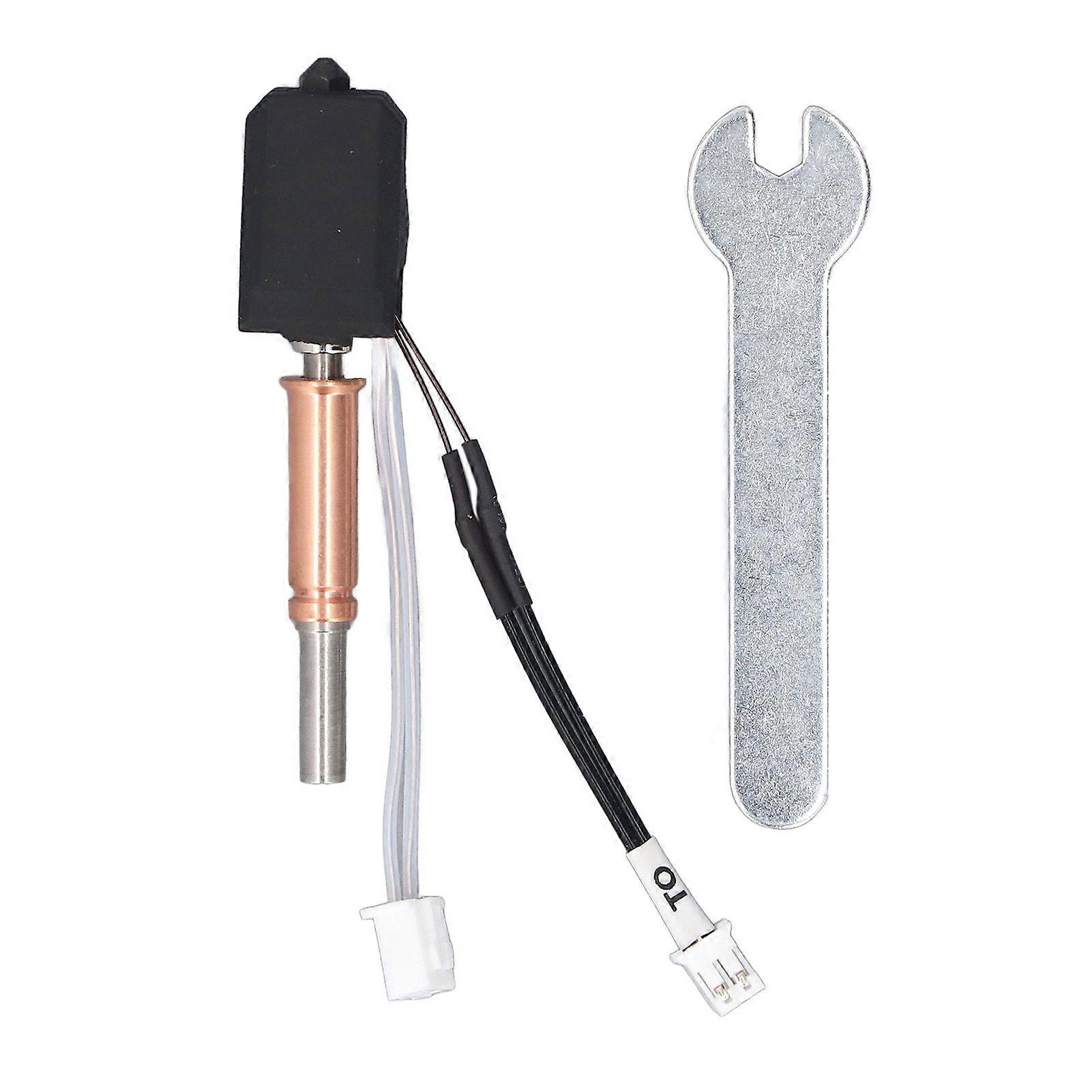 Upgrade Ceramic Hotend Kit 0.4mm Hardened Steel Nozzle Bimetallic Heatbreak Hot End Replacement for Kobra 3 Printer