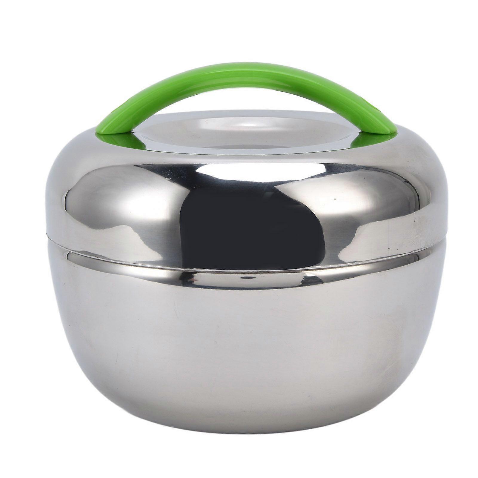 1.0L Stainless Steel Thermal Lunch Container Portable Insulated Lunch Box for Students Office Worker