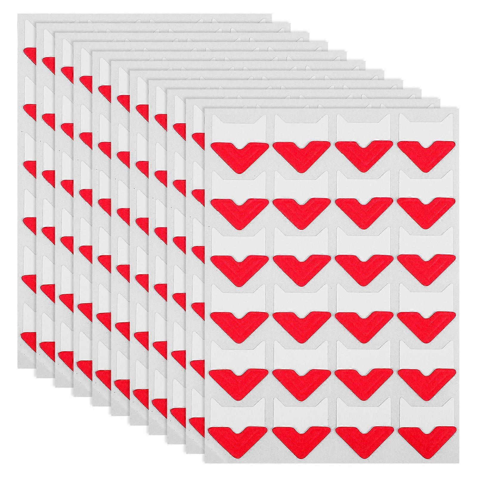 Red Paper Angle Corner Material for DIY 10 Sheets Self Adhesive Photo Corners