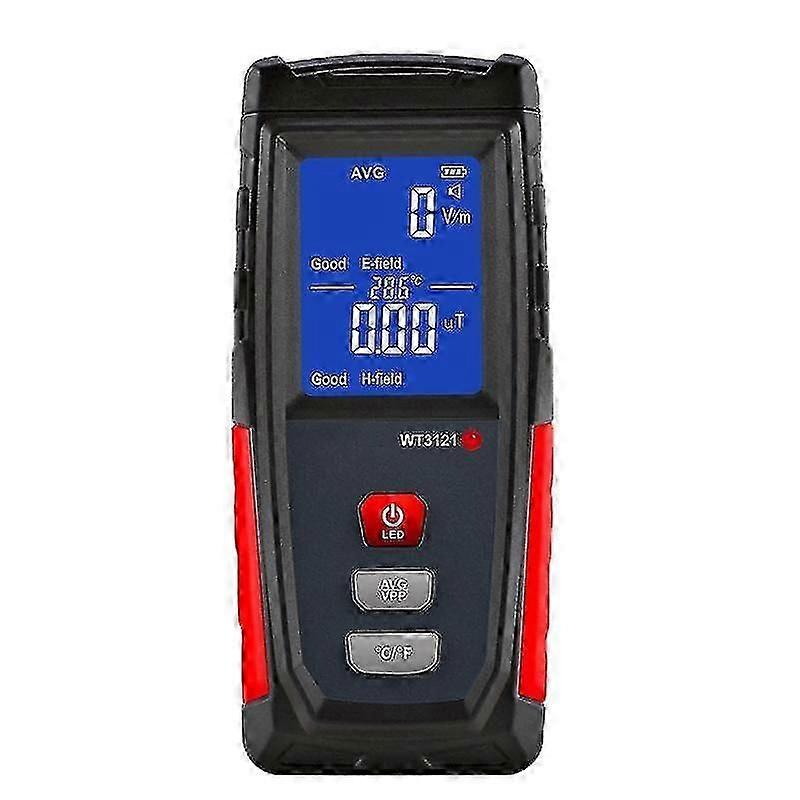 Digital EMF Tester Electric and Magnetic Field Radiation Detector Temperature Measure