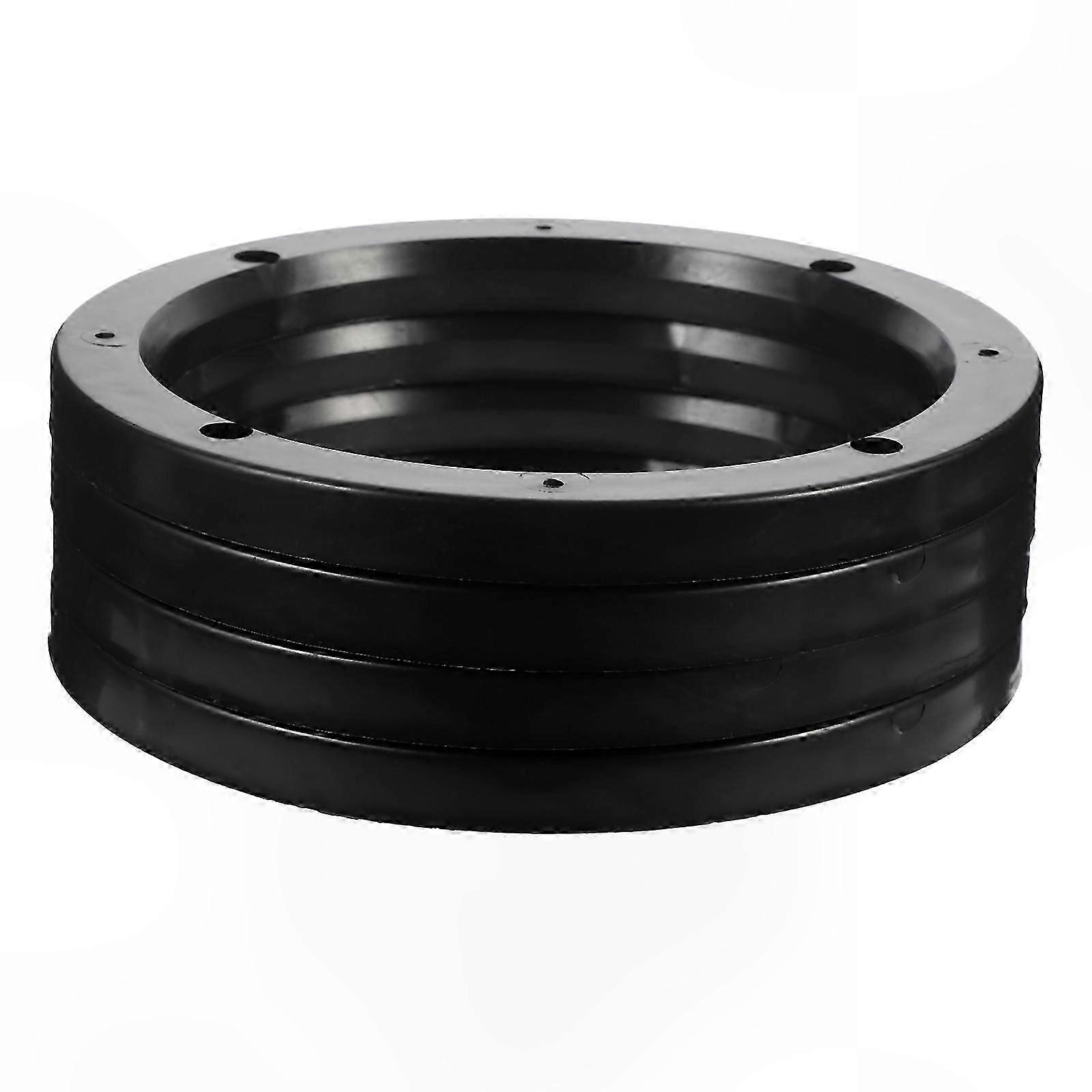 2 Pairs 6.5" Stackable Plastic Mounting Rings for Car Subwoofer and Mid-Range Speakers Custom Installation Solution