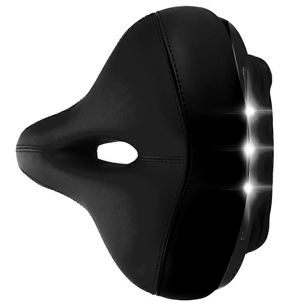 Taillight Bike Saddle Hollow Absorption Comfortable Seat with Taillight