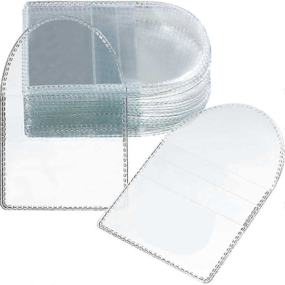 Single Pocket Coin Protector, 100-Pack, Transparent PVC, Shockproof and Dustproof