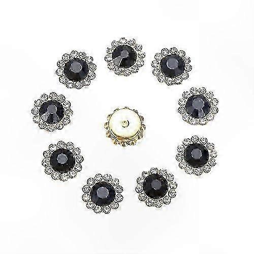 10 Pieces of Rhinestone Buttons for DIY Hat Embellishment